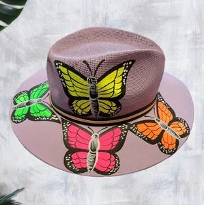 NWOT/La Mariposa Hand Painted Sombrero ( M )